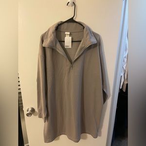 Grey Sweatshirt Dress